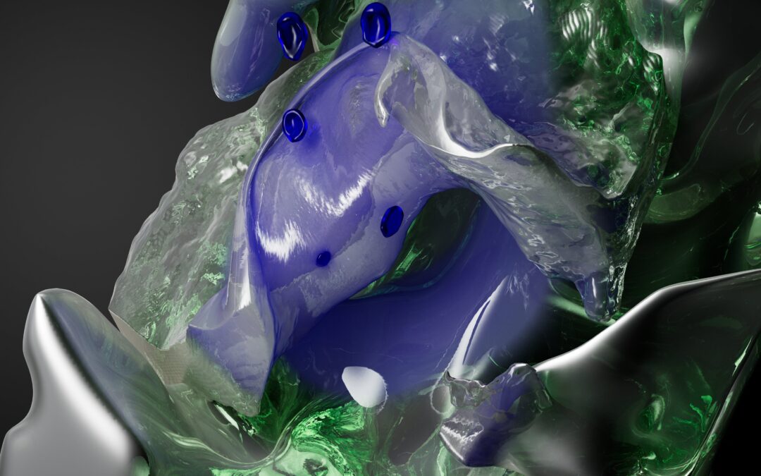 A glass sculpture